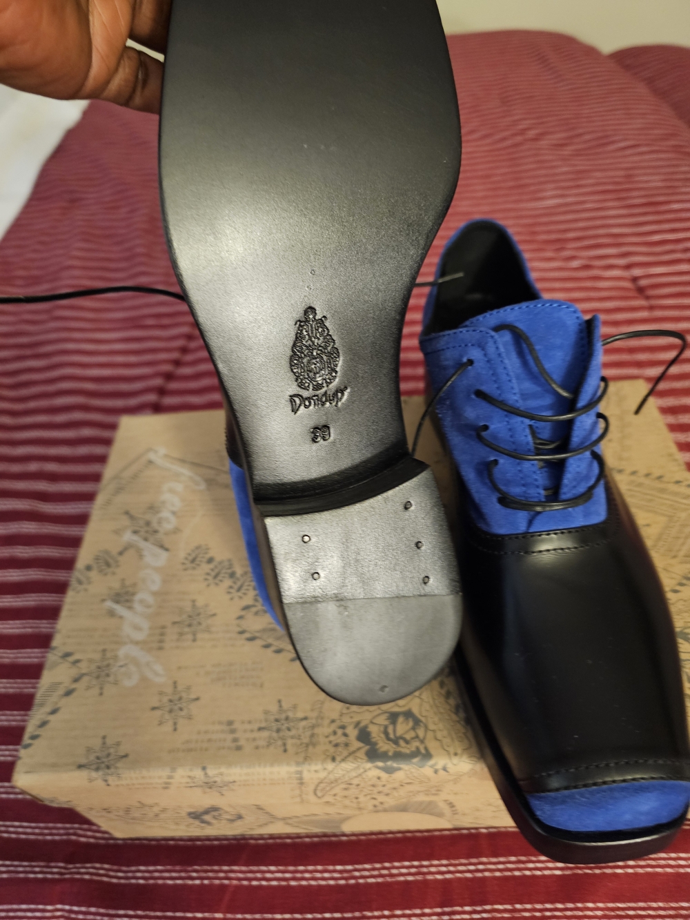 Women Black and Blue Dress Shoes. Bran New Condition ( NWOT ) - Picture 2 of 7